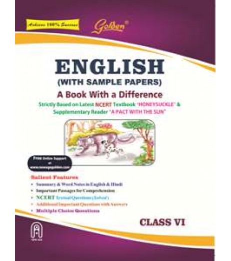 Golden® English (With Sample Papers): A Book With A Difference for Class VI CBSE Class 6 - SchoolChamp.net